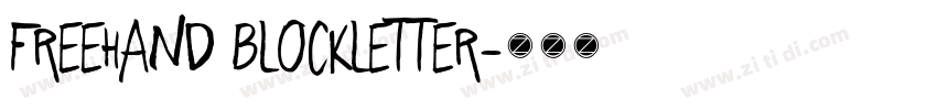 Freehand Blockletter字体转换 Freehand Blockletter字体转换